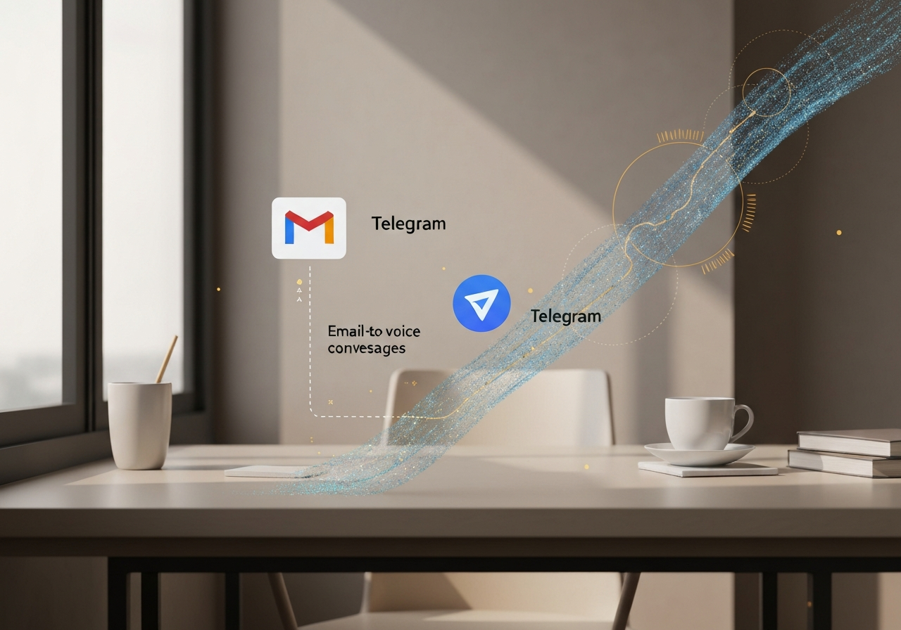 Превращает Gmail-письма в голосовые сообщения Telegram