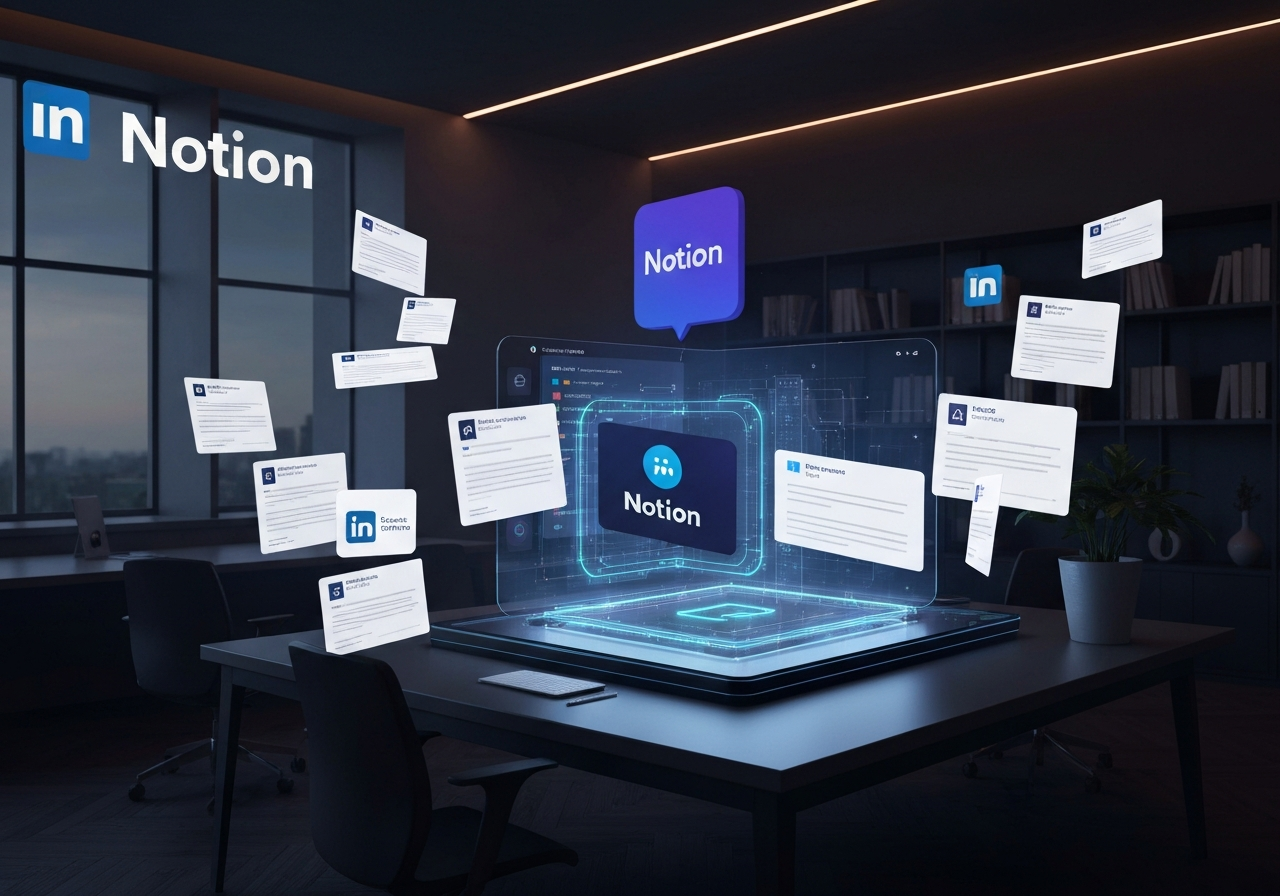 Массовая генерация вариантов постов для LinkedIn из Notion